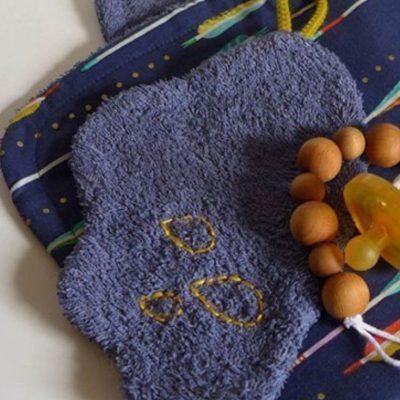 wickelset naehen kostenlos schnittmuster wickelunterlage mit waschlappen naehidee gratis