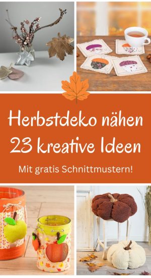 Herbstdeko selber naehen herbst naehideen kostenlose schnittmuster gratis anleitungen ideen