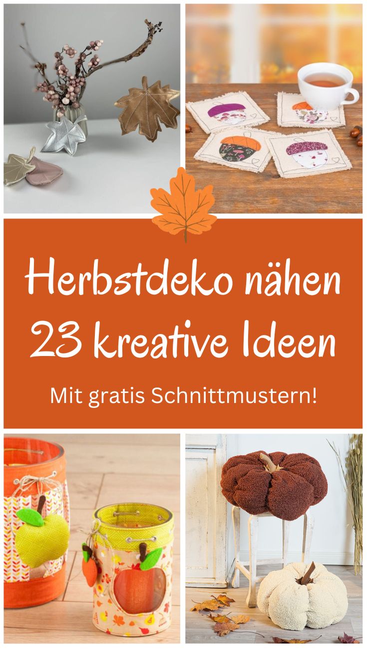 Herbstdeko selber naehen herbst naehideen kostenlose schnittmuster gratis anleitungen ideen