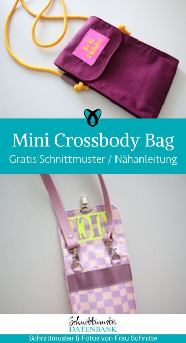 call me bag mini crossbody handytasche stoffreste naehen kostenlos schnittmuster gratis pdf download naehidee