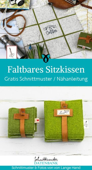 faltbares sitzkissen filz outdoor naehen kostenlos schnittmuster gratis pdf download naehidee