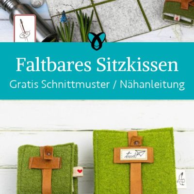 faltbares sitzkissen filz outdoor naehen kostenlos schnittmuster gratis pdf download naehidee