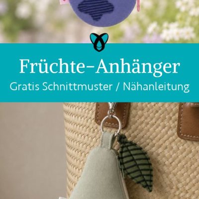fruechte anhaenger tasche stoffreste naehen kostenlos schnittmuster gratis pdf download naehidee