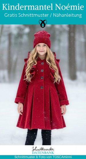 kindermantel noemie kinder winter rueschen naehen kostenlos schnittmuster gratis pdf download naehidee