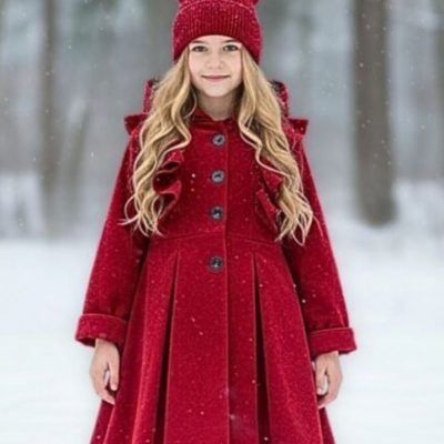 kindermantel noemie kinder winter rueschen naehen kostenlos schnittmuster gratis pdf download naehidee