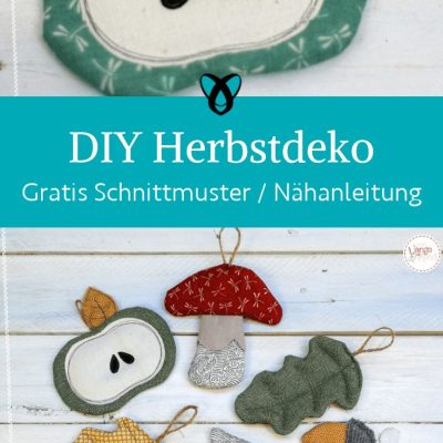 pilz apfel eichel herbstdeko stoffreste naehen kostenlos schnittmuster gratis pdf download naehidee