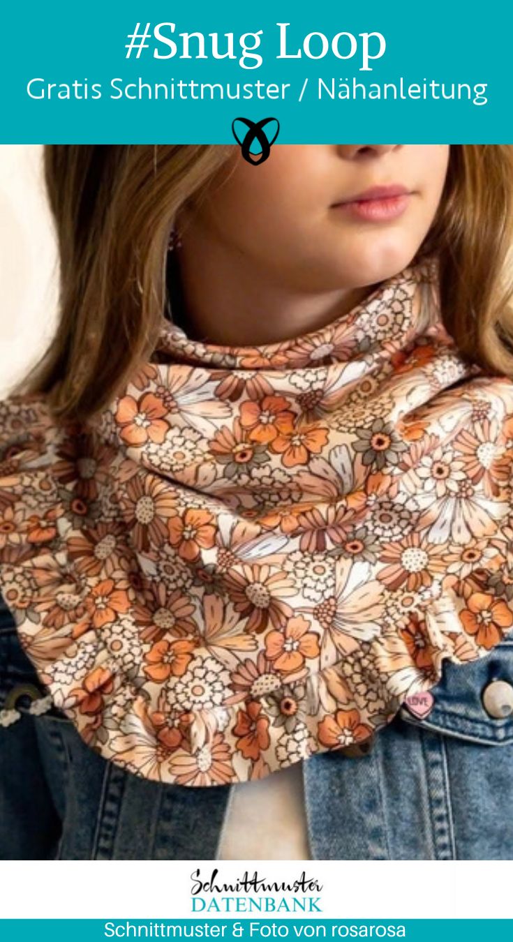 schlauchschal snug loop kinder damen winter naehen kostenlos schnittmuster gratis pdf download naehidee