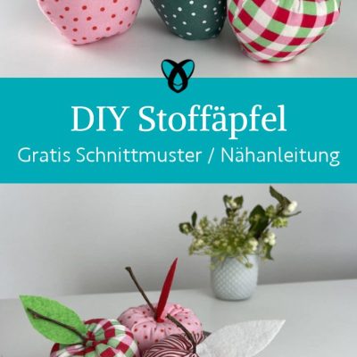 stoffaepfel herbstdeko stoffreste naehen kostenlos schnittmuster gratis pdf download naehidee