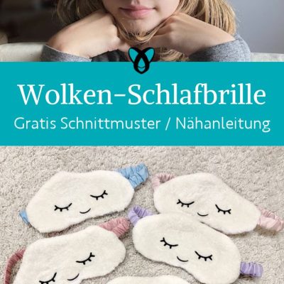 wolken schlafbrille kinder naehen kostenlos schnittmuster gratis pdf download naehidee