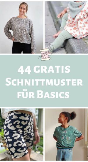 Basics naehen gratis schnittmuster kostenlos kinder damen frauen naehideen