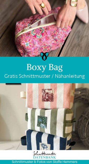 boxy bag taeschchen kulturbeutel etui reissverschluss stoffreste naehen kostenlos schnittmuster gratis pdf download naehidee