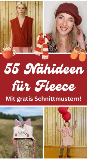 naehideen fleece herbst winter warm accessoires kinder erwachsene kostenlose schnittmuster gratis download